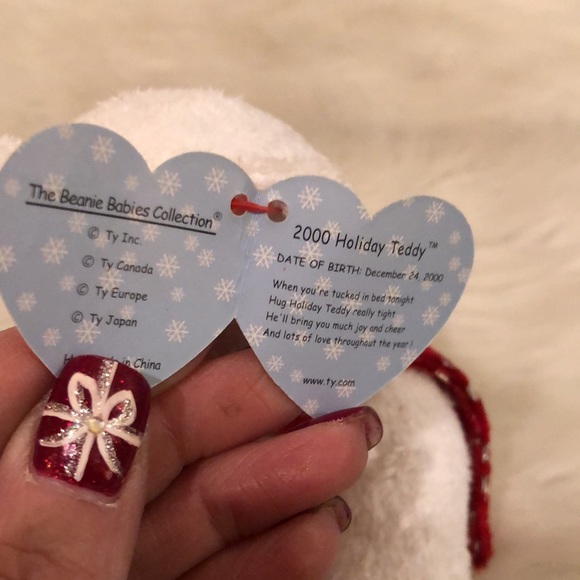 Ty Holiday Bears Set of 3 - Picture 3 of 4